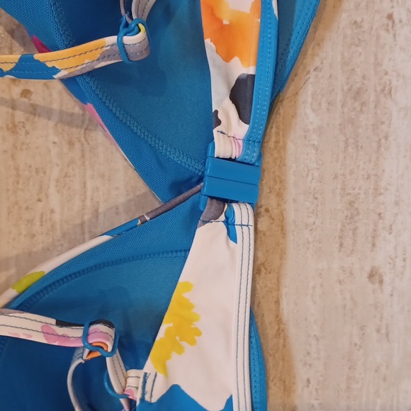 NWOT Niptuck Swim Multi-Colored Peonies Bikini Top - Picture 5 of 10